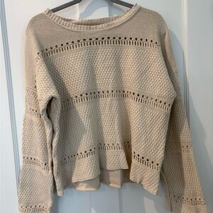 Lucky Brand Women's Beige Knit Sweater